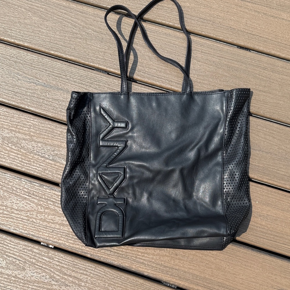 DKNY Black Perforated Tote
